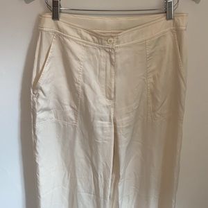 100% silk trousers